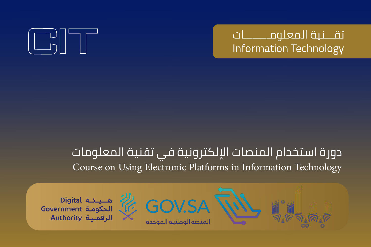 دورة استخدام المنصات الرقمية في تقنية المعلومات